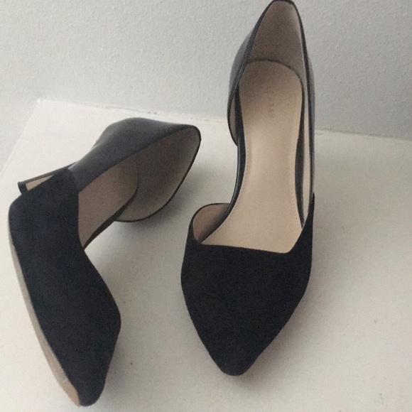 Cole Haan Black Leather D'Orsay Heels / Pumps - Picture 8 of 17